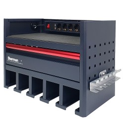 Szafka warsztatowa półka wisząca na elektronarzędzia z listwą zasilającą